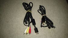 CABLE OFFICIEL PS1 PS2 PS3 ALIMENTATION + CABLE RCA PERITEL