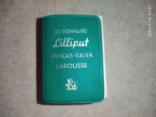 Mini dictionnaire Lilliput Français / Italien Larousse de1961 