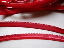 5 metres ruban biais galon passepoil satin saumon festonné largeur 1,5 cm 