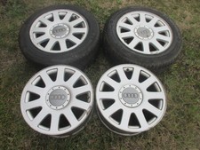 2 roues jantes ALU equipées pneus neige michelin + 2 jantes ALU pour AUDI