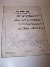M9 Instructions assemblage/Setup Instructions Tondeuse/Mower HONDA GB4000/SG4000
