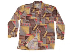 Chemisier dans les tons Marron et Rouge T.38/40