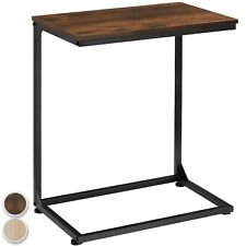 Table d’appoint rectangulaire table basse industrielle bout de canapé bois MDF