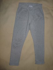 Pantalon jogging  confortable élastiqué Okaïdi fille 8 ans gris pailleté - TBE