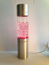 Grande Lampe à paillettes cylindrique  Des années 70's     100% vintage  sep13b