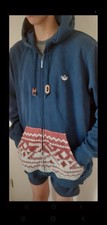 Veste bleu Homme Zip Adidas Taille Xl Vintage Chaude et impeccable