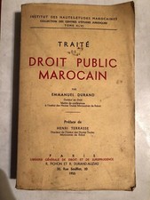 TRAITE DE DROIT PUBLIC MAROCAIN - EMMANUEL DURAND - 1995