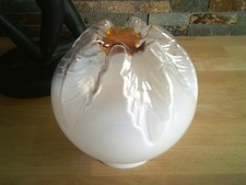 Globe en verre soufflé moulé  Mazzega Murano XXème