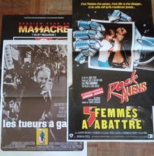 4 Affiches de cinéma ( voir photos)
