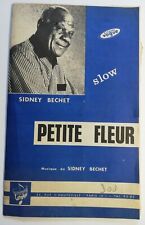 N 1 Ancienne partition musique Sidney Bêchet Disque Vogue Petit Fleur, Antibes 