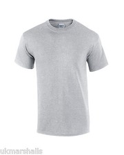 Importés Sport Gris Uni Coton T Shirt 3XL XXXL
