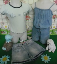 vêtements fille 5 ans,combi/short,tee-shirt,short jean LULU CASTAGNETTE
