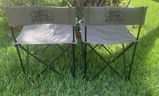 Ford Explorer Set Of 2 Folding Camping  Canvas Chairs With Storage Carry Sack