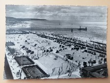ANCIENNE CARTE POSTALE DEAUVILLE-TROUVILLE N°978 DEUX PLAGES ET NOUVELLE JETEE