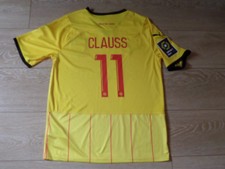 RC LENS Maillot Football Collector n° 11 CLAUSS T.Adulte S RCL SANG & OR
