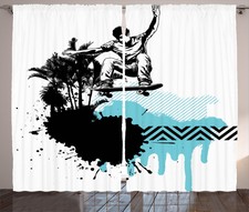 grunge Rideaux Jeune garçon Skater exotique