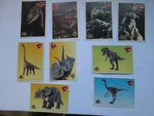 lot de  9 images Vache qui rit   JURASSIK  PARK    1992