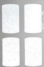 bande casque moto reflechissante autocollant rectangle blanche  PRODUIT ALLEMAND