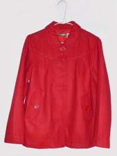 Veste Manteau court d'hiver rouge ample, en laine - Taille 162 : 12 ans 