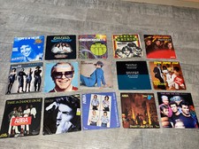 LOT DE 15 DISQUES VINYLES 45T américaine Années 70-80 John ABBA Michael Bee Gees