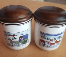 2 Petits Pots A Epices Villeroy et Boch