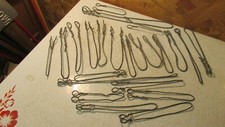 23 Antique Bent Wire Chicken Hangers