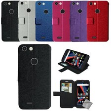 Housse etui coque portefeuille pour Archos 55 Diamond Selfie + film ecran