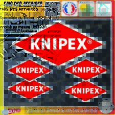 lot 5 Stickers autocollant knipex outillage bricolage adhésif sponsor decal