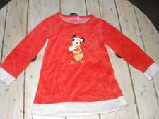 Pyjama velours 3 pièces+ bonnet Noël rouge et blanc MINNIE DISNEY Taille 4-5 ans