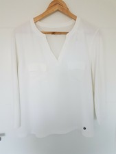 Maison 123 CHEMISIER BLANC NEUF manches longues T. 44