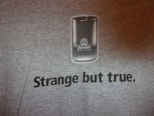 JAGERMEIFTER Booze Strange but true gray L t shirt bartenders