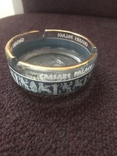 Vintage 1970’s Las Vegas Nevada Caesars Palace Gold Trimmed Ashtray Collectors