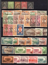 C018-MARTINIQUE Colonie FR lot de timbres anciens sur 2 pages Cote??