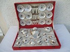 Service a café porcelaine 12 tasses Made In Italie coffret complet vintage 
