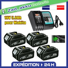 Pour Makita 18V 5Ah 5000mAh Batterie BL1850B BL1860 B BL1840B BL1830B & Chargeur