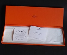 HERMES PARIS 37x12x2 BOITE CRAVATE BOX CARRE FOULARD POCHETTE CHARM VIDE POCHES