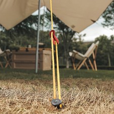 Tout Neuf Extérieur Randonnée Tente Cordes Réfléchissant W/Boucles Aluminium +