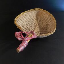 Feuille rotin fait main vide-poche corbeille vintage art déco cuisine N3917