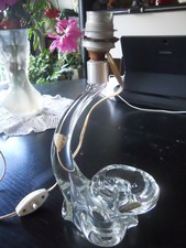 pied de lampe en cristal fait main de 1,3 kg