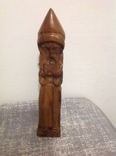 SCULPTURE DE MOINE En Bois D’olivier- 23,5 cm