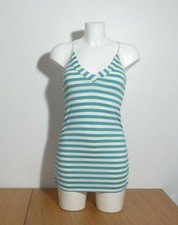 ? Top/ Tunique à Rayures Bleu Turquoise et Blanc- Taille 1- Camaieu