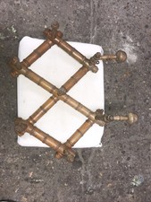 Vintage PORTE MANTEAU annee 30 bois façon Bambou