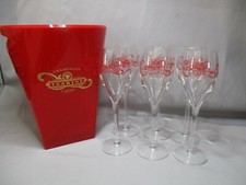 AO845 ENSEMBLE 6 FLUTES + SEAU A CHAMPAGNE TSARINE TRES BON ETAT