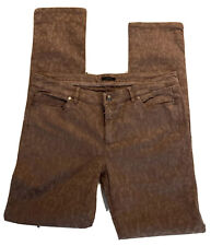 JEAN MARRON FANTAISIE  IKKS FEMME TAILLE US 33 FR 42 COUPE MI SLIM