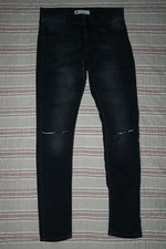 LEVIS 710 SUPER SKINNY JEAN PANTALON NOIR TAILLE ELASTIFIEE 12 ANS  BE