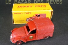 DINKY TOYS FRANCE.CITROEN 2 CV POMPIERS. REF: 25 D. + Boite.(lot2)