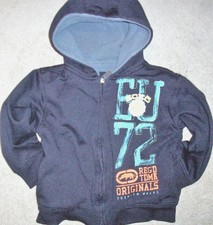 Ecko Unlimited Full Zip Hooded Jacket Blue Fleece Lined Boys Size 5