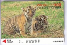 ASIE TELECARTE / PHONECARD .. JAPON 1.100Y TAMURA SF TIGRE TIGER