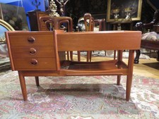 ancien Meuble jardinière scandinave danois teck vintage Arne Wahl Iversen 1960