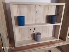 Etagère a épices, étagère a jouets, étagère déco en bois pièce unique fait mains